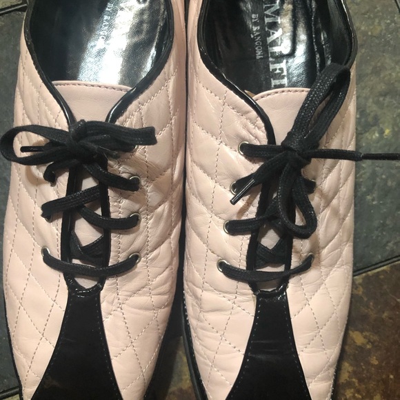 Amalfi by Rangoni Fashion Sneakers Women Size 8.5M - Pink with Black Patent Trim - Picture 8 of 12